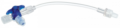 Кран 3-ходовой Дискофикс С с Сэйффлоу 360° синий линия 50 см купить оптом в Перми