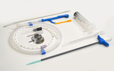 Система для венозно-артериального доступа c портом эллипсовидным PORT TI (титановым) с катетером 8 F и набором для установки купить оптом в Перми