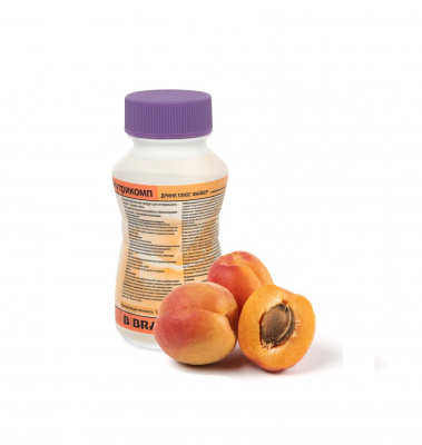 Нутрикомп Дринк Плюс Файбер с персиково-абрикосовым вкусом 200 мл. в пластиковой бутылке купить оптом в Перми